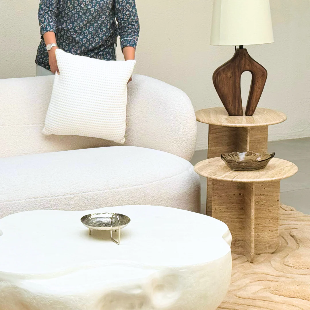 Norge Marble Table - Travertine - Image 7